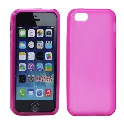 iPhone 5 5S Matte TPU Gel case (Pink)